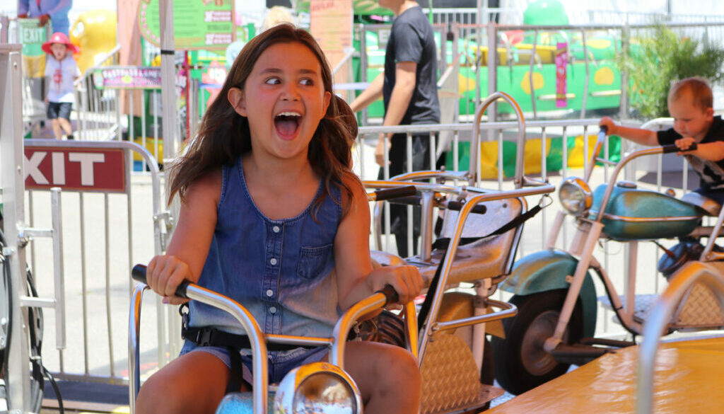 Motorcycles Carnival ride on the RCSFUN Midway