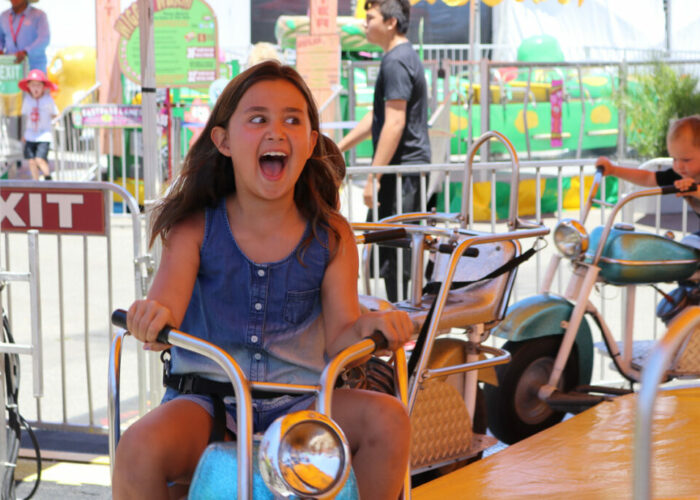 Motorcycles Carnival ride on the RCSFUN Midway